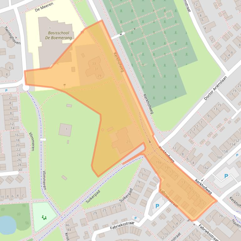 Kaart van postcodegebied 4761ER.