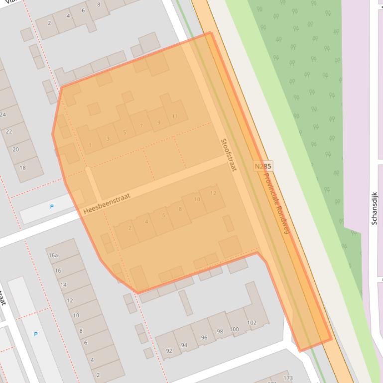 Kaart van postcodegebied 4761EV.