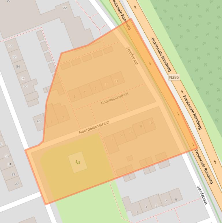 Kaart van postcodegebied 4761EX.