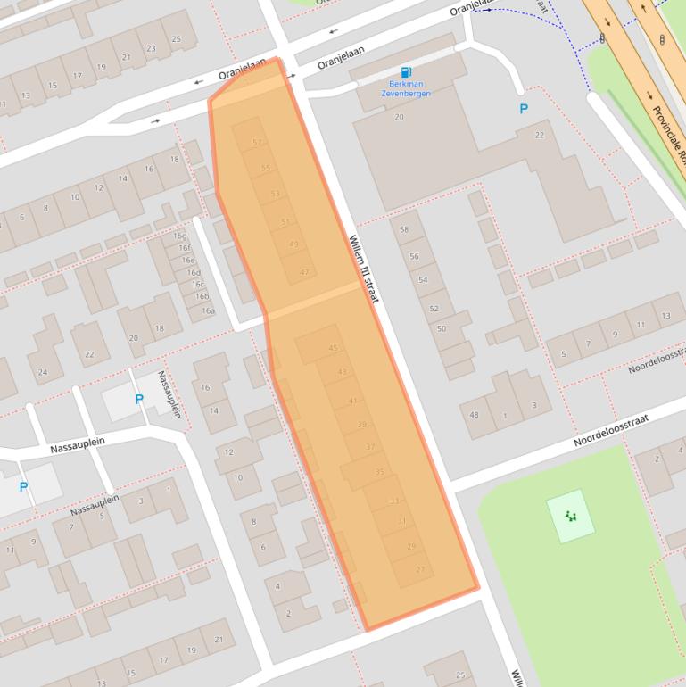 Kaart van postcodegebied 4761GB.