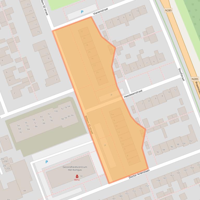 Kaart van postcodegebied 4761GC.