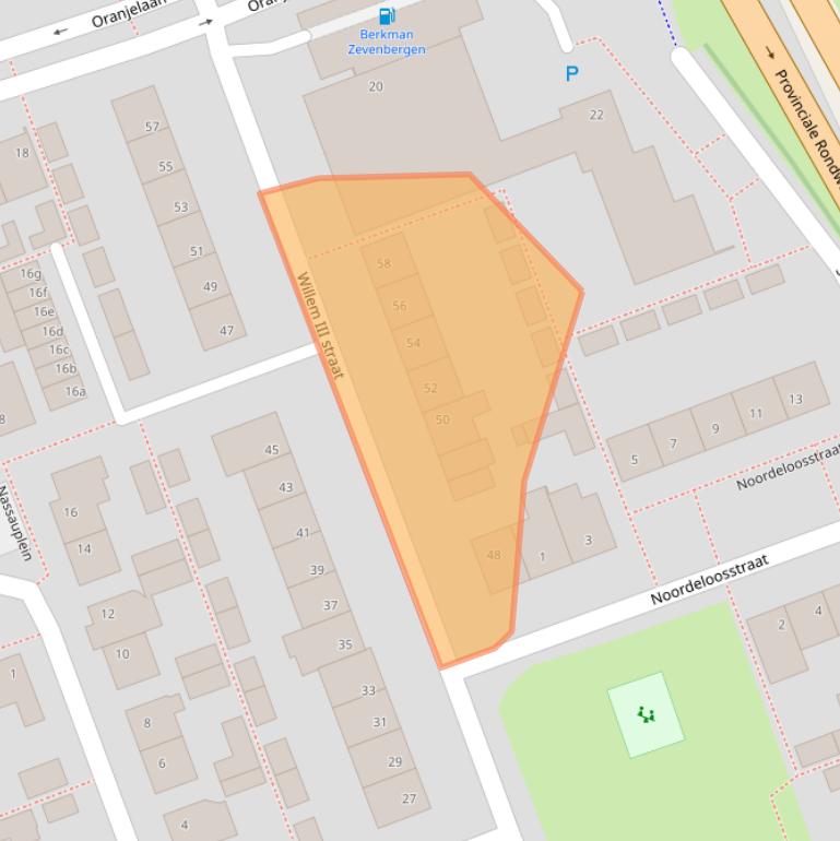 Kaart van postcodegebied 4761GD.