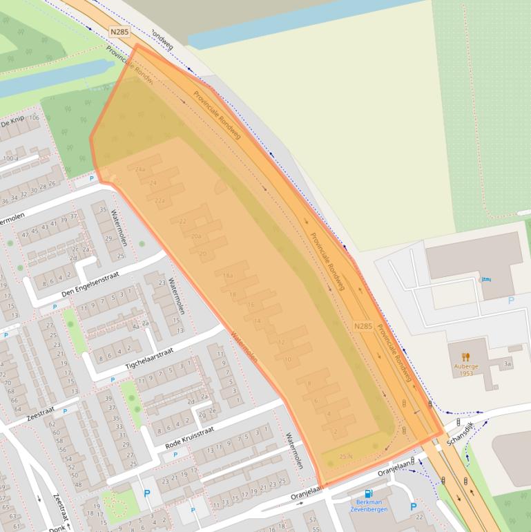 Kaart van postcodegebied 4761GS.