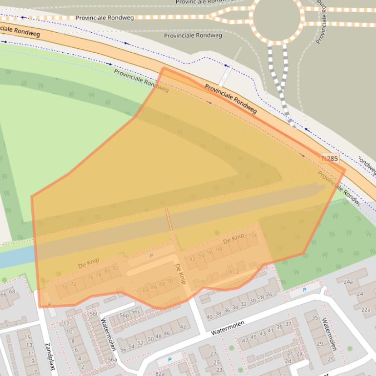 Kaart van postcodegebied 4761GX.