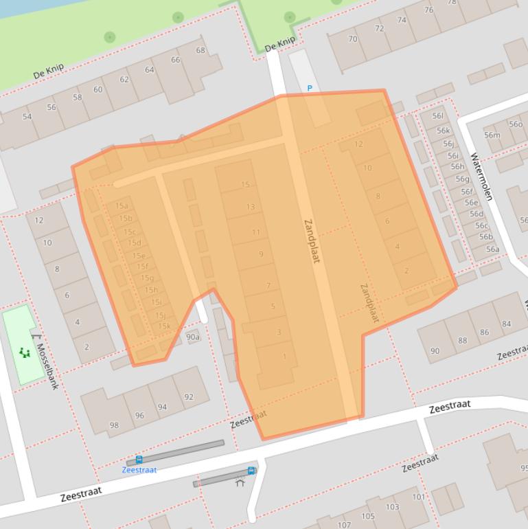 Kaart van postcodegebied 4761GZ.