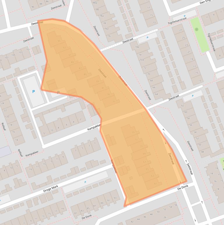 Kaart van postcodegebied 4761HH.