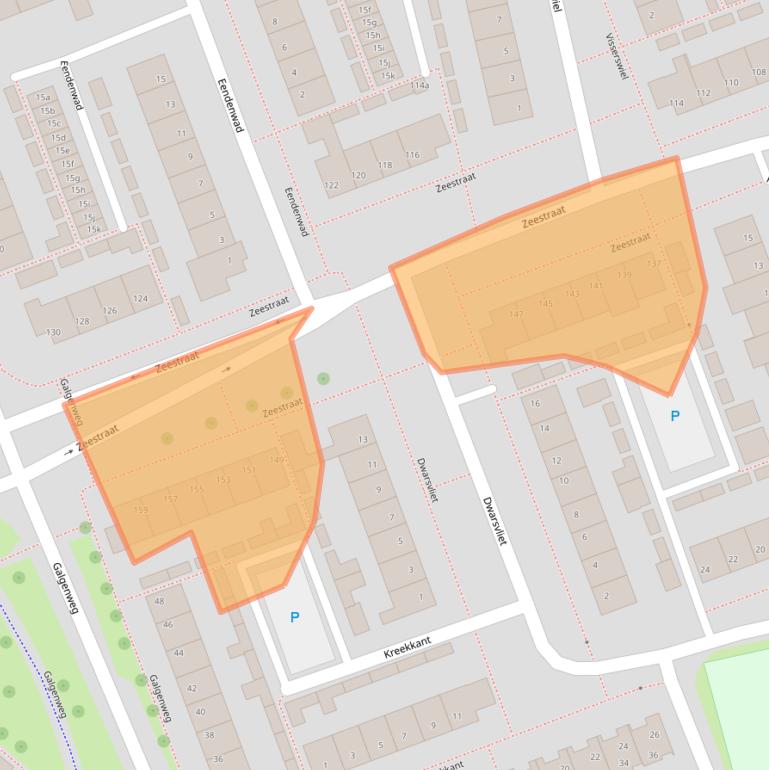 Kaart van postcodegebied 4761HK.