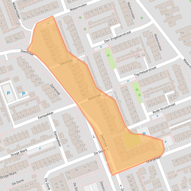 Kaart van postcodegebied 4761HM.