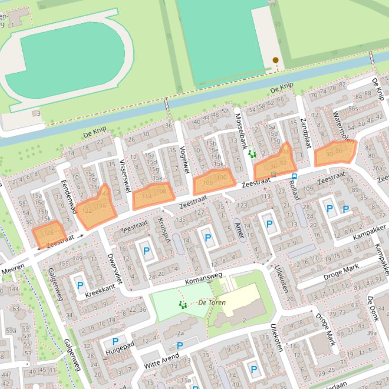 Kaart van postcodegebied 4761HN.