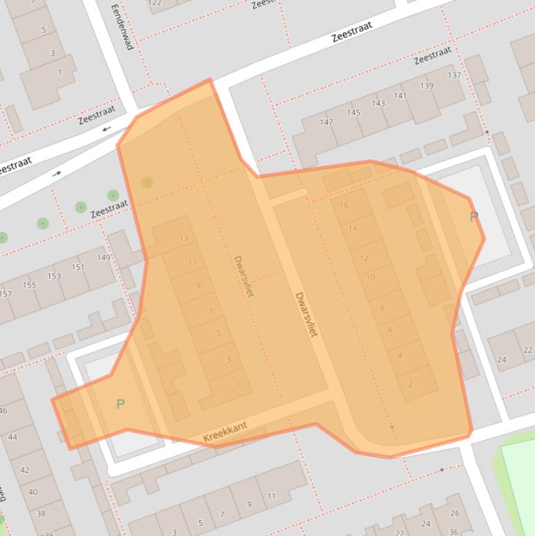 Kaart van postcodegebied 4761HV.