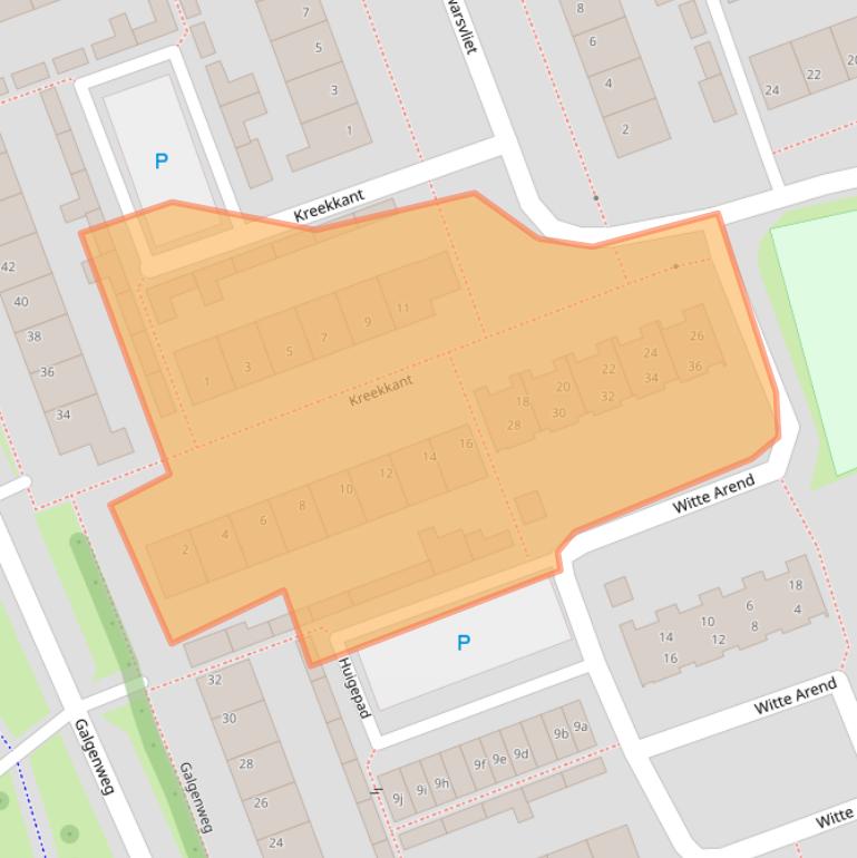 Kaart van postcodegebied 4761HW.