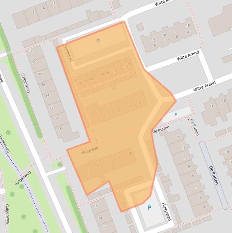 Kaart van postcodegebied 4761HZ.