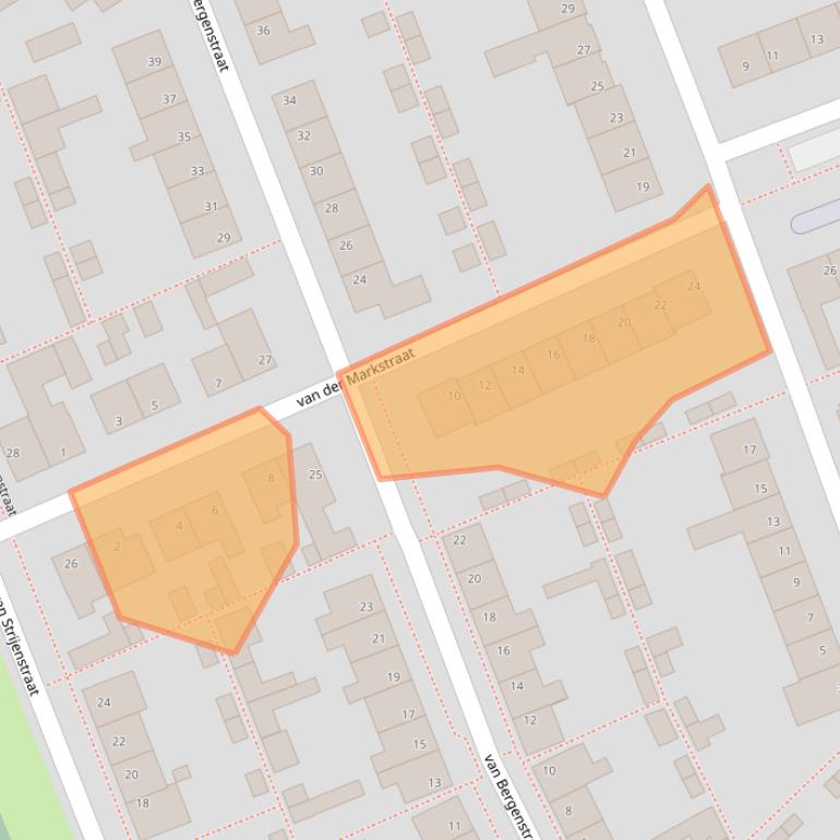 Kaart van postcodegebied 4761KB.