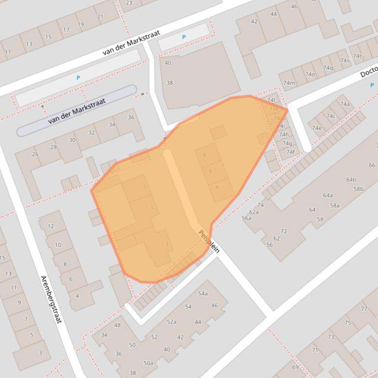 Kaart van postcodegebied 4761KD.