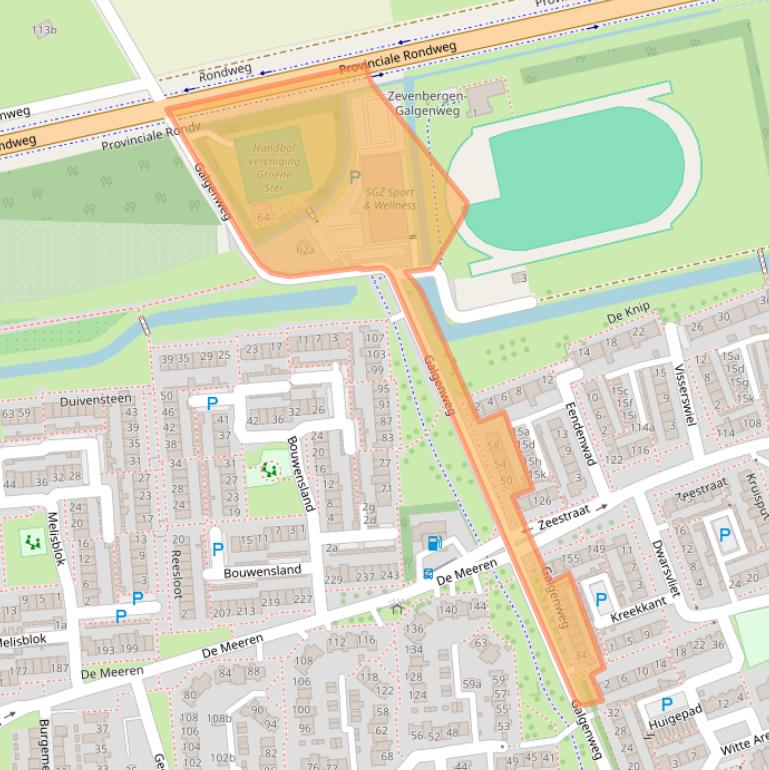 Kaart van postcodegebied 4761KN.