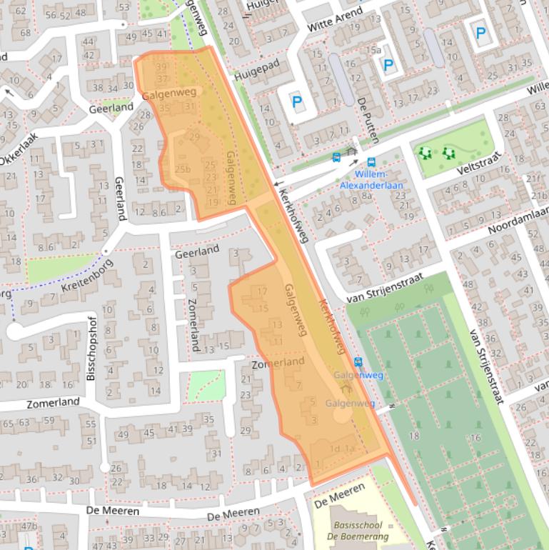 Kaart van postcodegebied 4761KP.