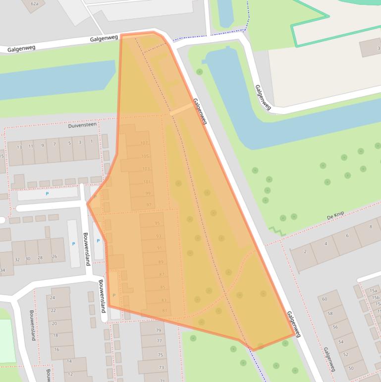 Kaart van postcodegebied 4761KS.