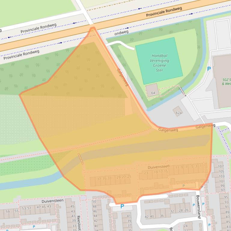 Kaart van postcodegebied 4761KT.