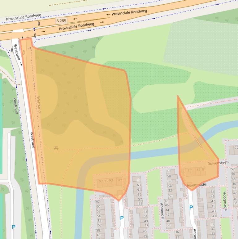 Kaart van postcodegebied 4761KW.