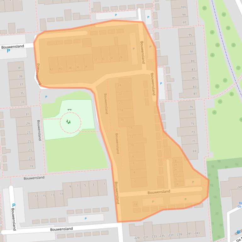 Kaart van postcodegebied 4761LB.