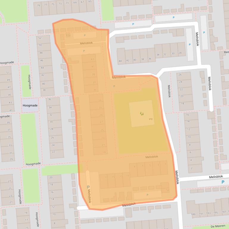 Kaart van postcodegebied 4761LE.