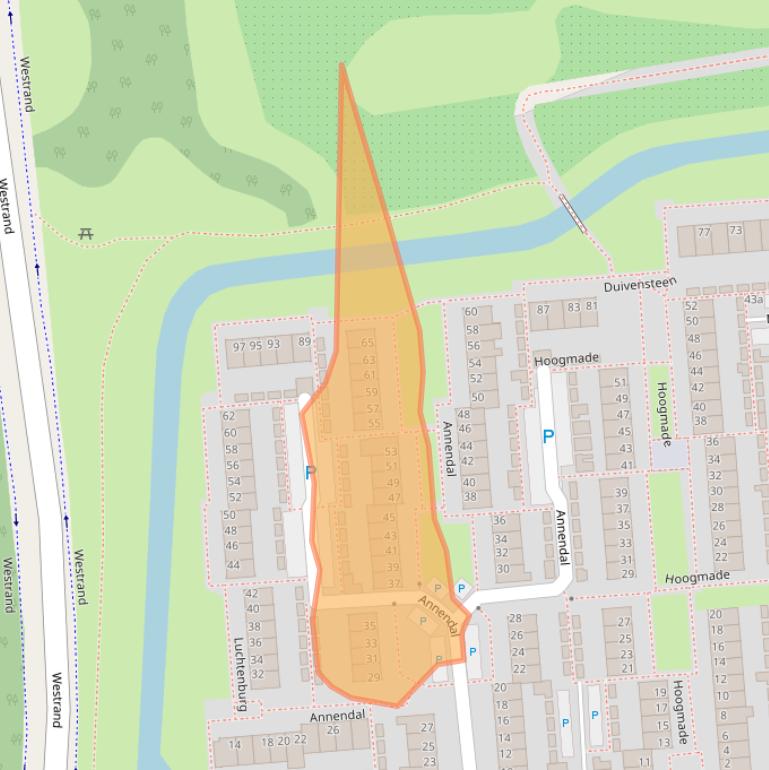 Kaart van postcodegebied 4761LL.