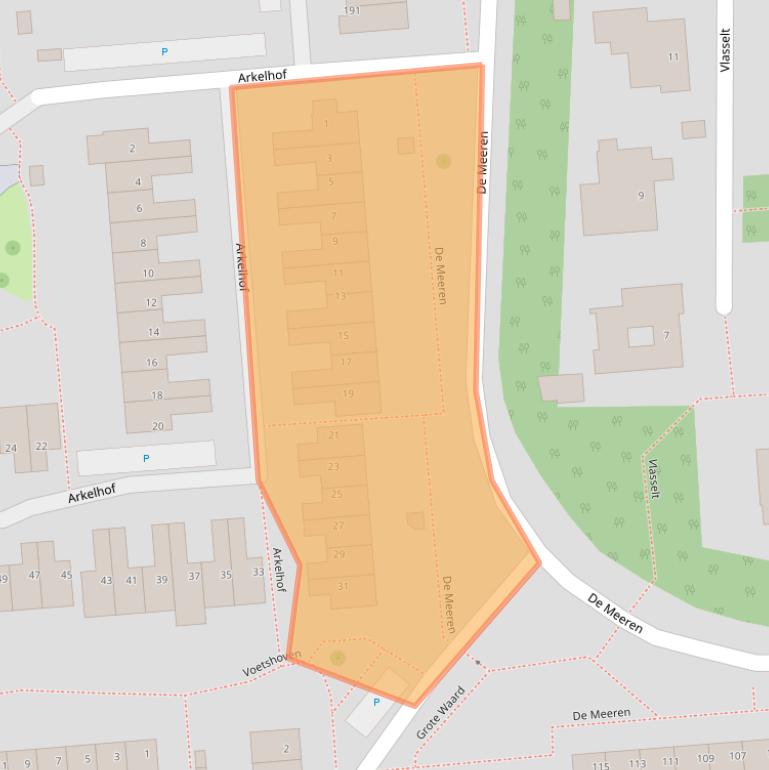 Kaart van postcodegebied 4761ME.