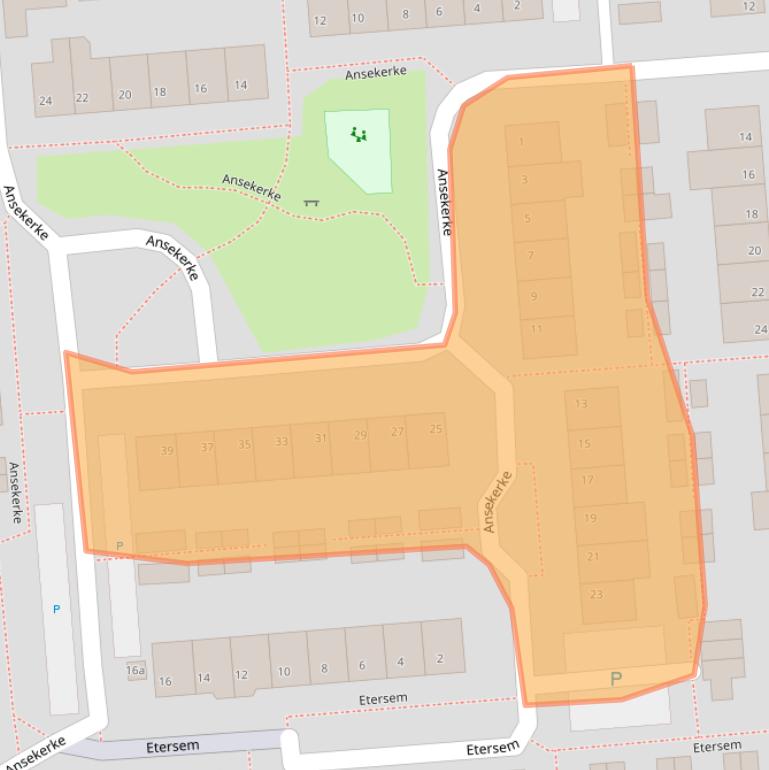 Kaart van postcodegebied 4761NA.