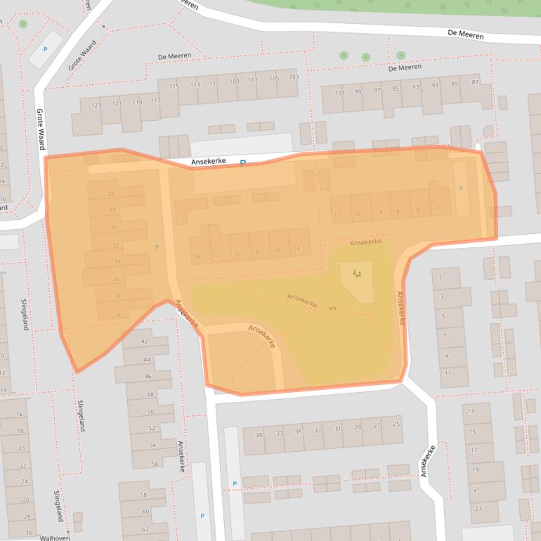 Kaart van postcodegebied 4761NB.