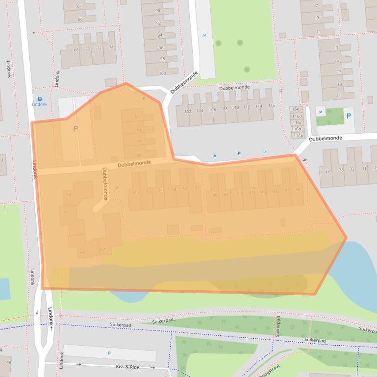 Kaart van postcodegebied 4761NP.