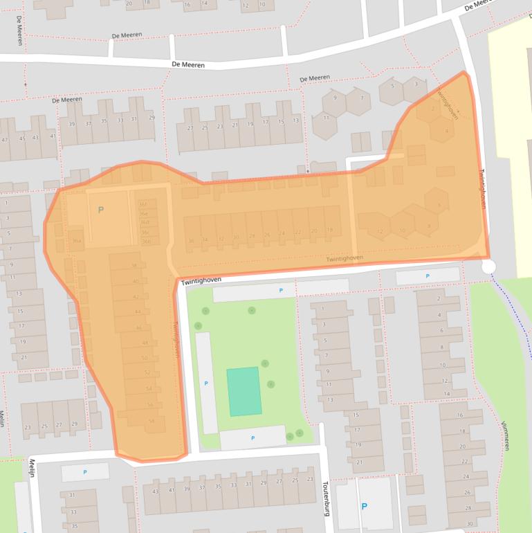 Kaart van postcodegebied 4761NW.