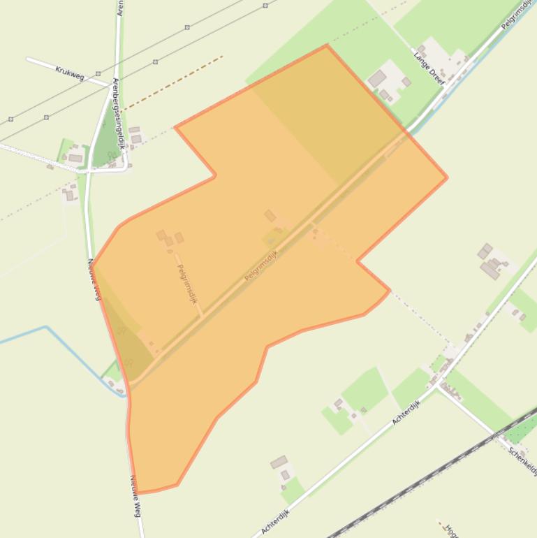 Kaart van postcodegebied 4761PH.