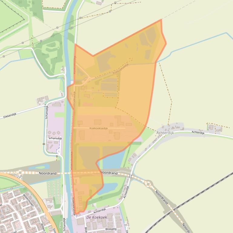 Kaart van postcodegebied 4761PJ.