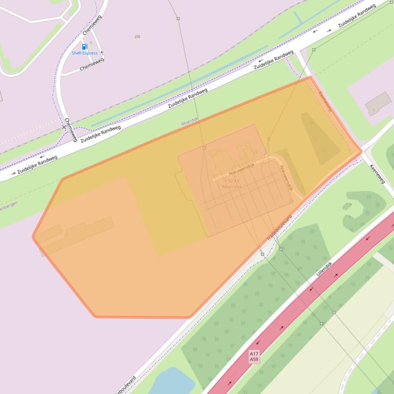 Kaart van postcodegebied 4761PK.