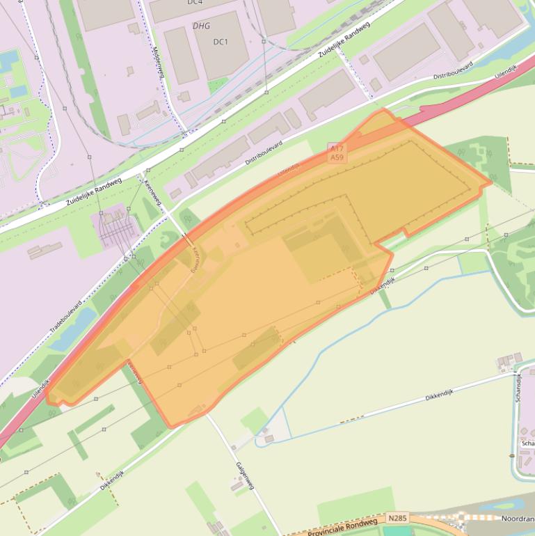 Kaart van postcodegebied 4761PM.