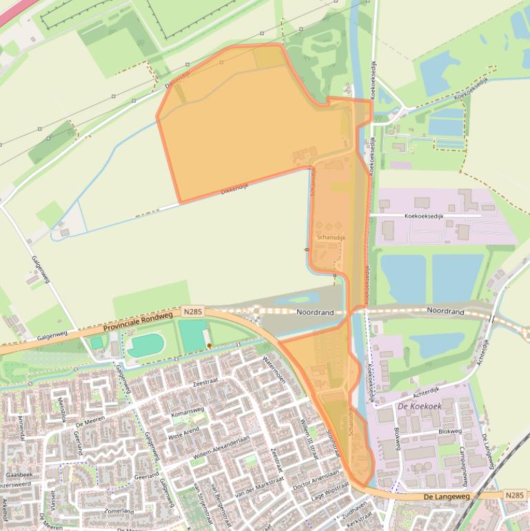 Kaart van postcodegebied 4761RH.