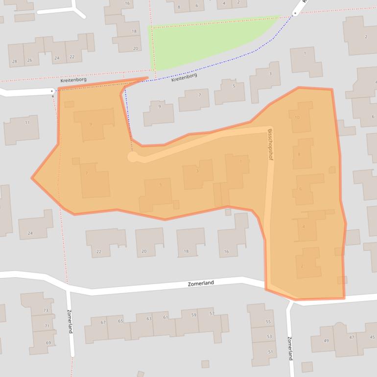 Kaart van postcodegebied 4761SW.