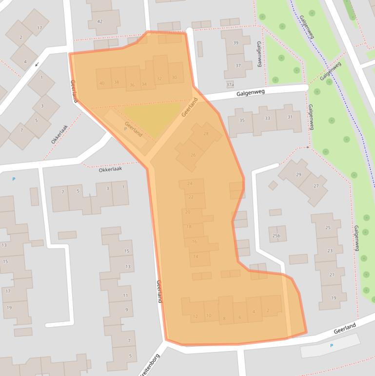 Kaart van postcodegebied 4761TK.