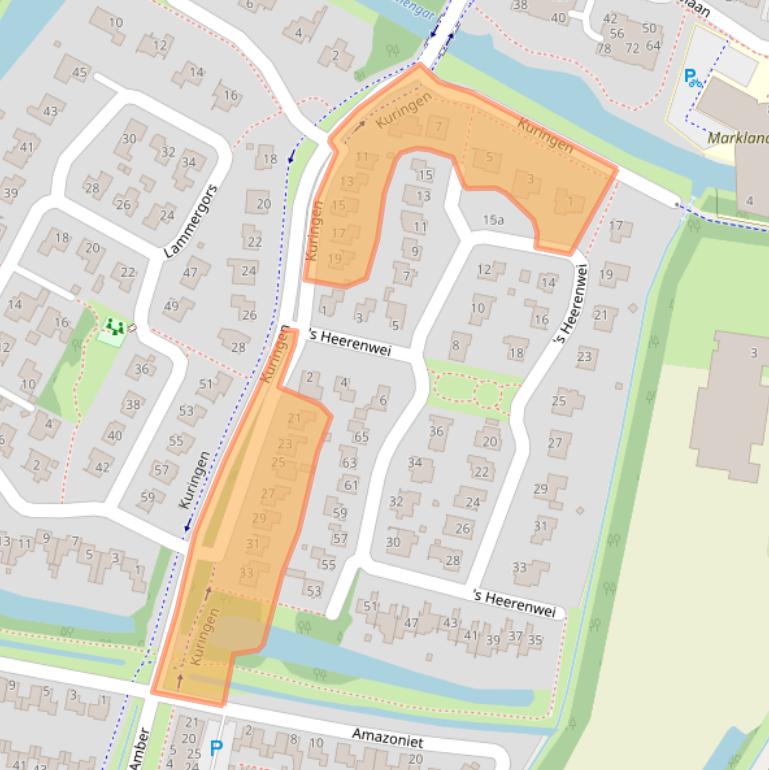 Kaart van postcodegebied 4761VB.