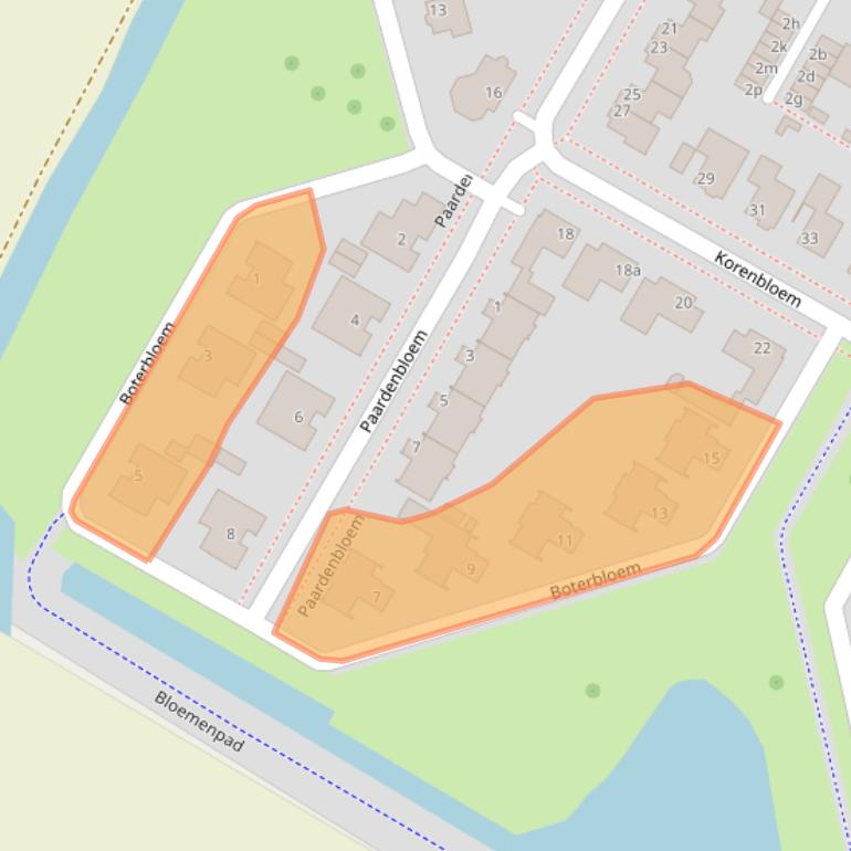 Kaart van postcodegebied 4761WL.