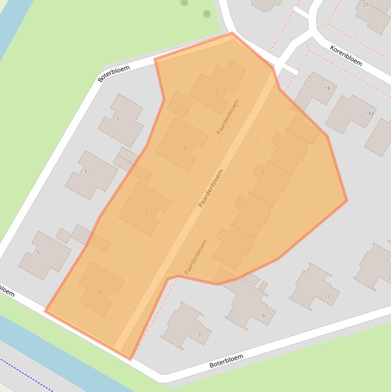 Kaart van postcodegebied 4761WT.