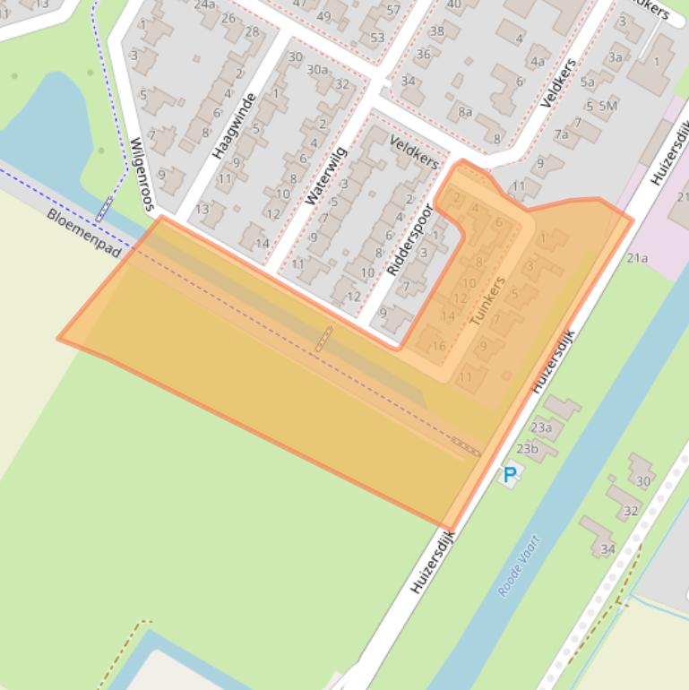 Kaart van postcodegebied 4761WV.