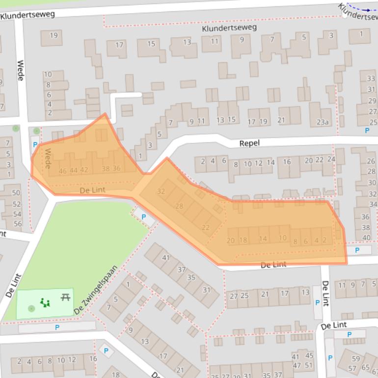 Kaart van postcodegebied 4761XL.