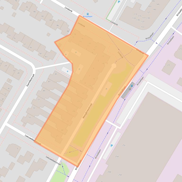 Kaart van postcodegebied 4761ZS.