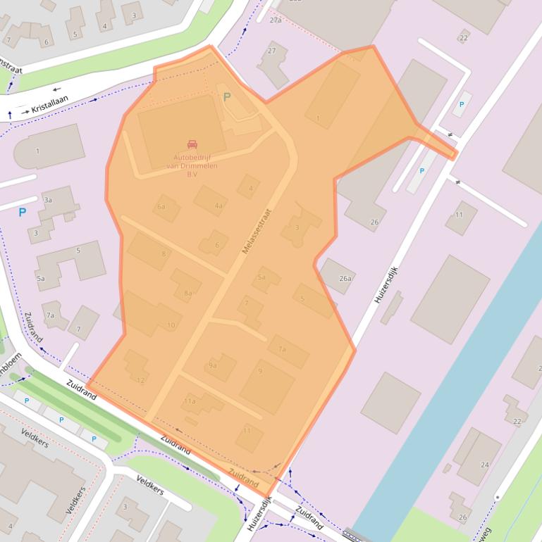 Kaart van postcodegebied 4761ZV.