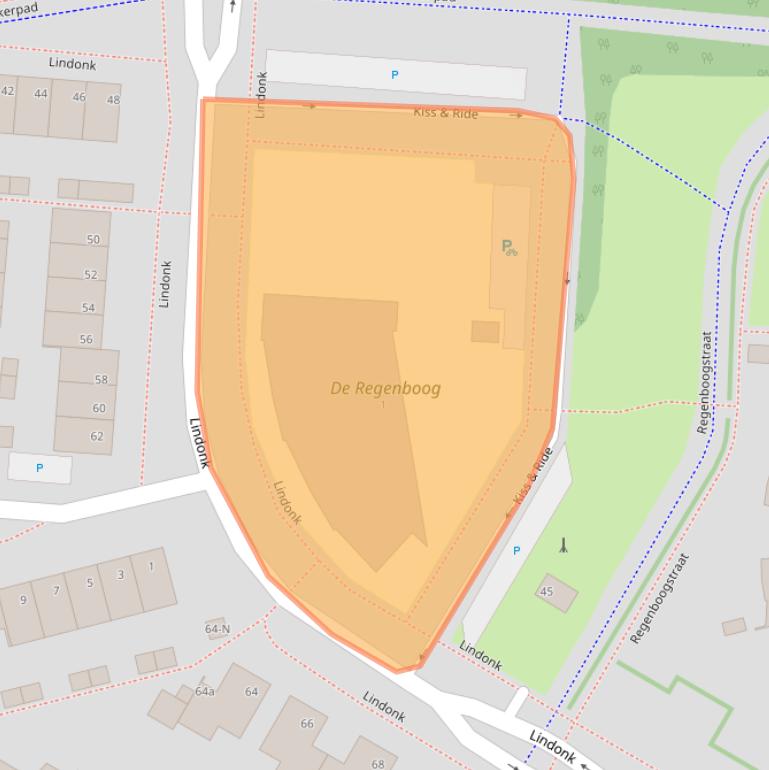 Kaart van postcodegebied 4761ZX.