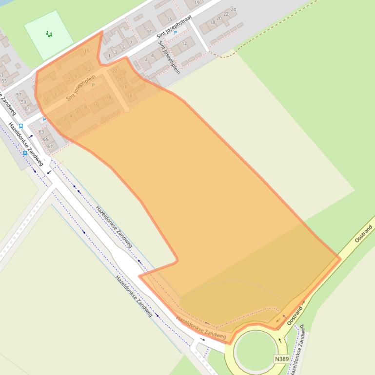 Kaart van postcodegebied 4762AC.