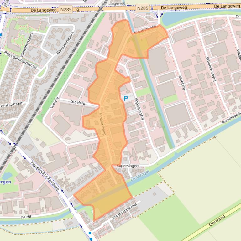 Kaart van postcodegebied 4762AE.