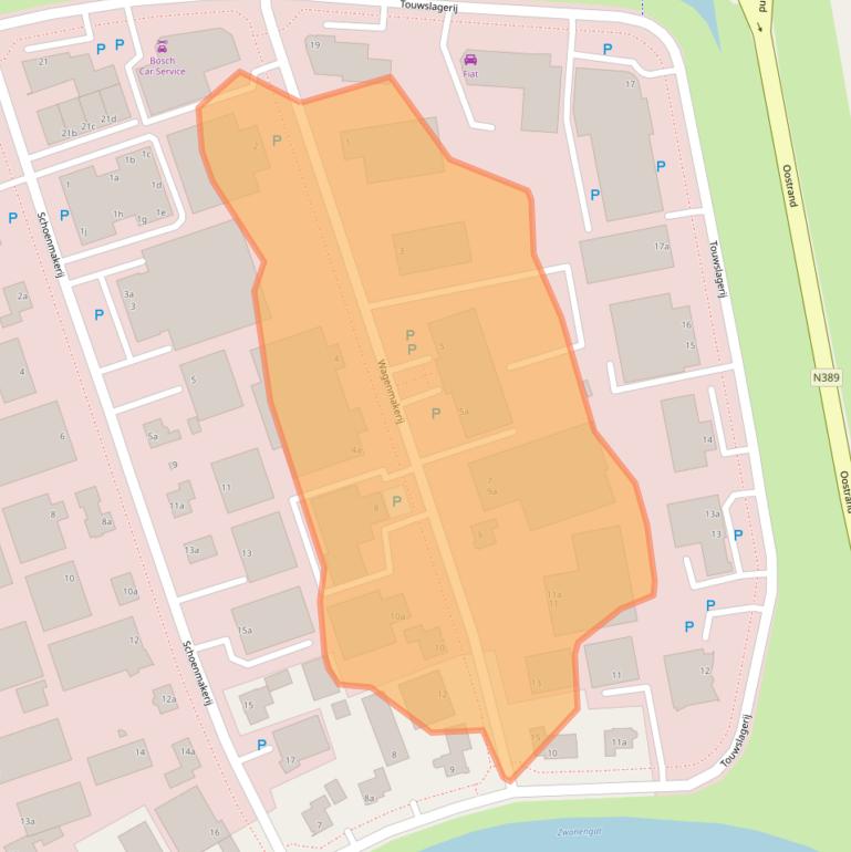 Kaart van postcodegebied 4762AV.