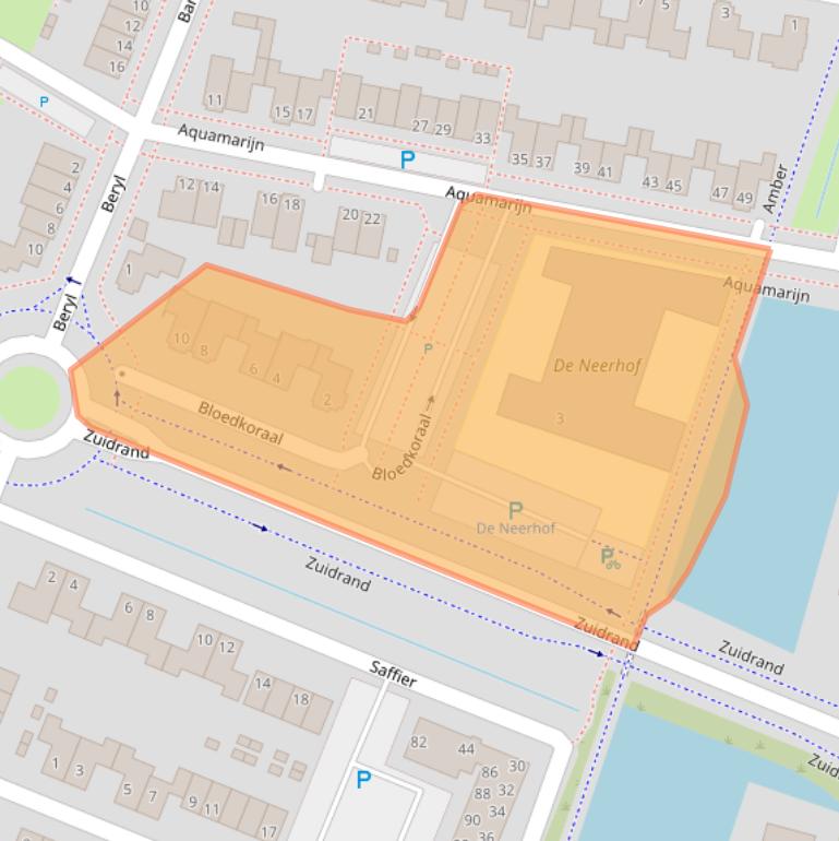 Kaart van postcodegebied 4762BJ.